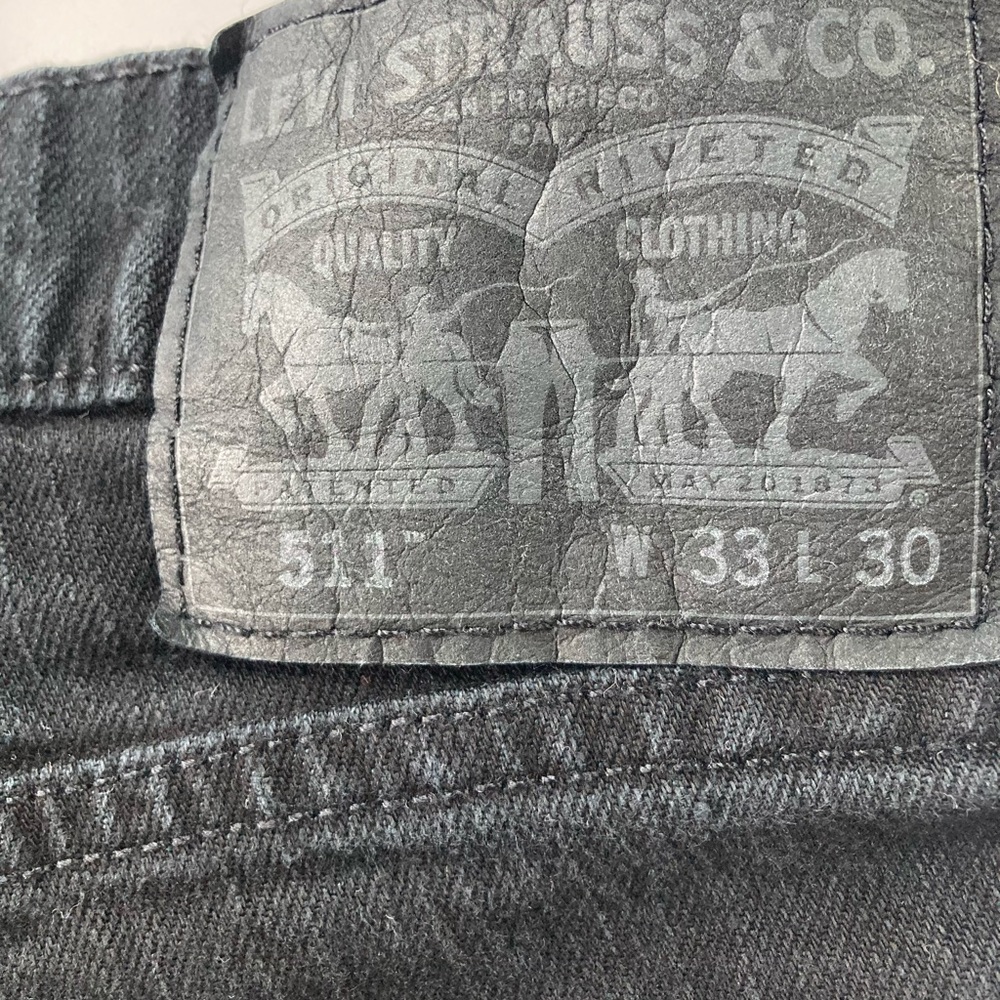 CUSTOM LEVI’s Deconstructed Patchwork Jeans Denim Shorts - Picture 9 of 11